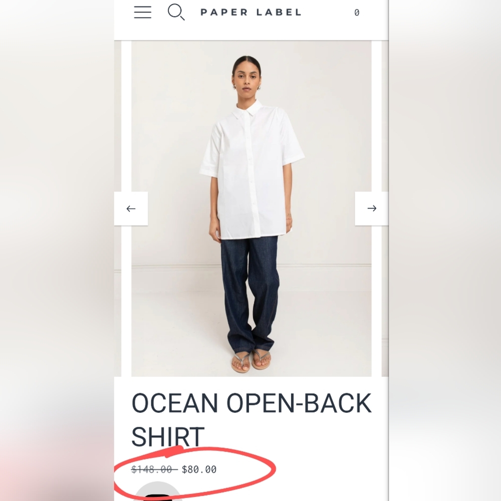 Organic Cotton Classic White Blouse With A Unique Stylish Twist